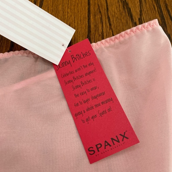 SPANX Skinny Britches Hipster Panties 3XL Gloss Pink Underwear Sheer Shaper NWT - Picture 3 of 6